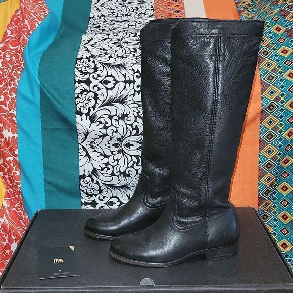Frye Cora Roper Tall Back Riding  Boots in Box Size 6.5 - Picture 10 of 14